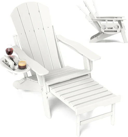 đ„Hot SaleâšAdjustable Adirondack Chair with Retractable Footrest